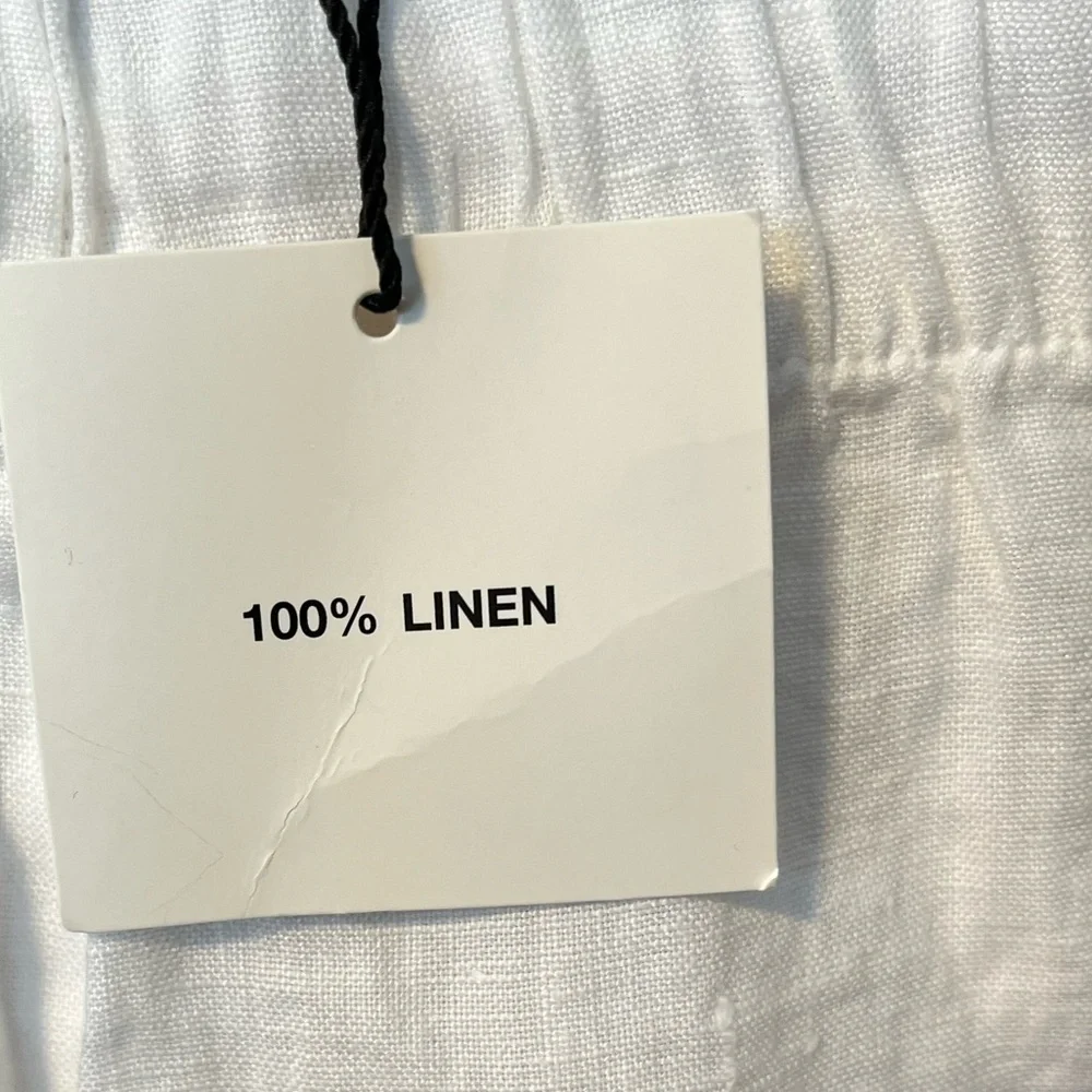 TREND NEW ZARA 100% LINEN blogger fav LINEN PANTS size XXL 🚨NO DISCOUNT